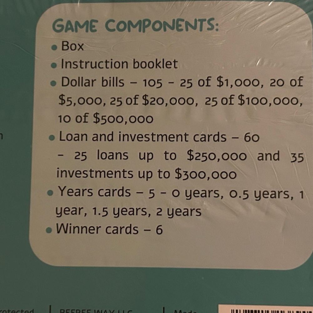 BeFree for Starters Financial Literacy Money Management Card Game New Sealed - Picture 4 of 7